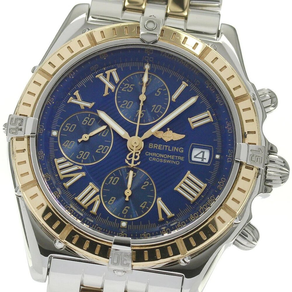 BREITLING Crosswind D13355 Chronograph Date Blue Dial Automatic Men's _837922